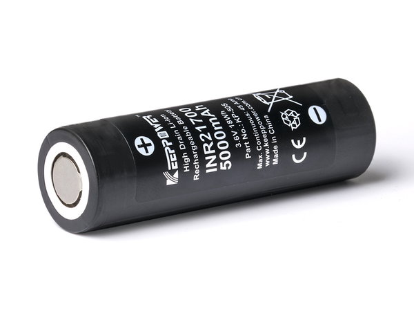 Keeppower INR21700 5000mAh 3,6V Li-ion max. 45A E-papierosy, latarki, modele RC
